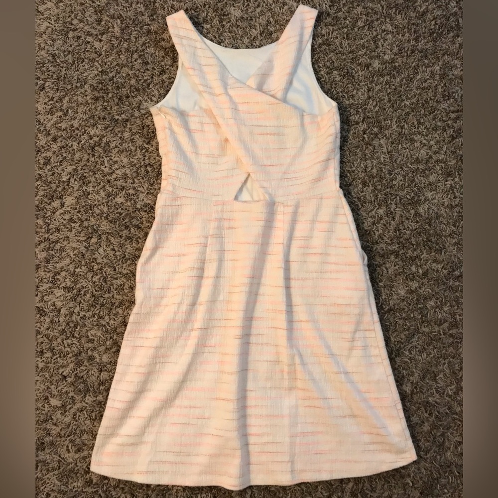 LOFT a-line criss cross back mini dress - Picture 11 of 15